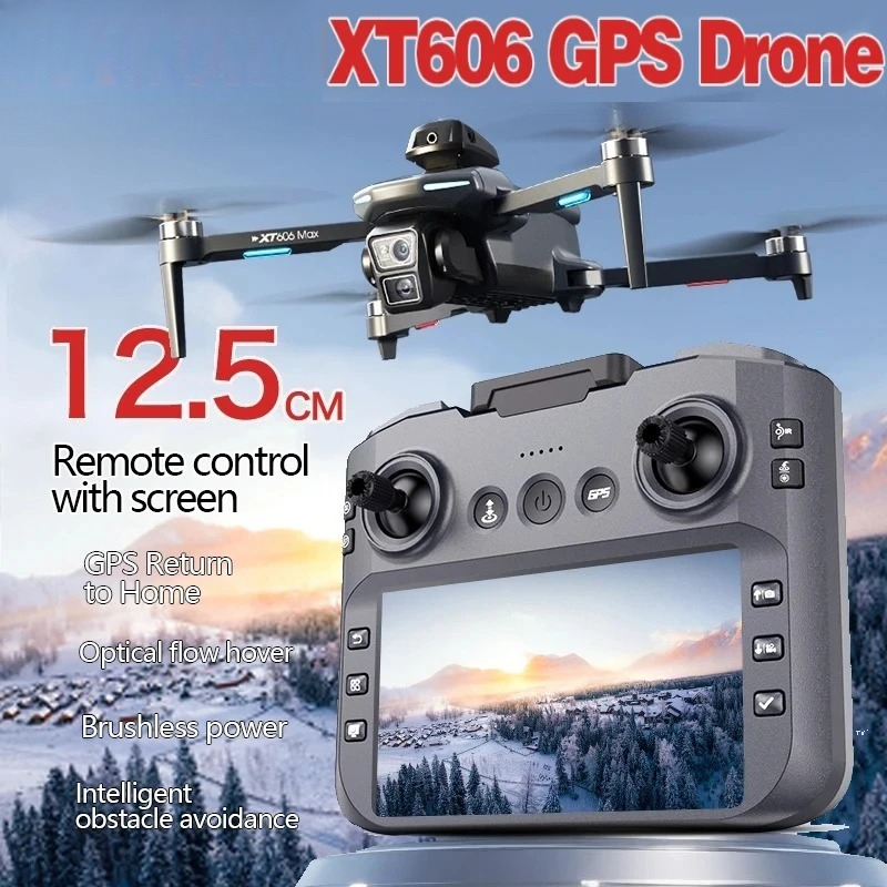 Drone Original XT606 MAX GPS 4 - Drone Kit Professional avaliação e preço